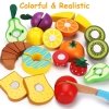 Wooden Play Food Kids Kitchen Cutting Fruits Toys