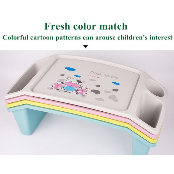 H5baef9cec3e64e97a4cdfe0112508ec6c.jpg Mini Portable Folding Laptop Desk Plastic Lap Desk random graphic