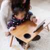 Table Wood Fold Small Computer Study Desk Bed Tray Mesas De Cama  random graphic