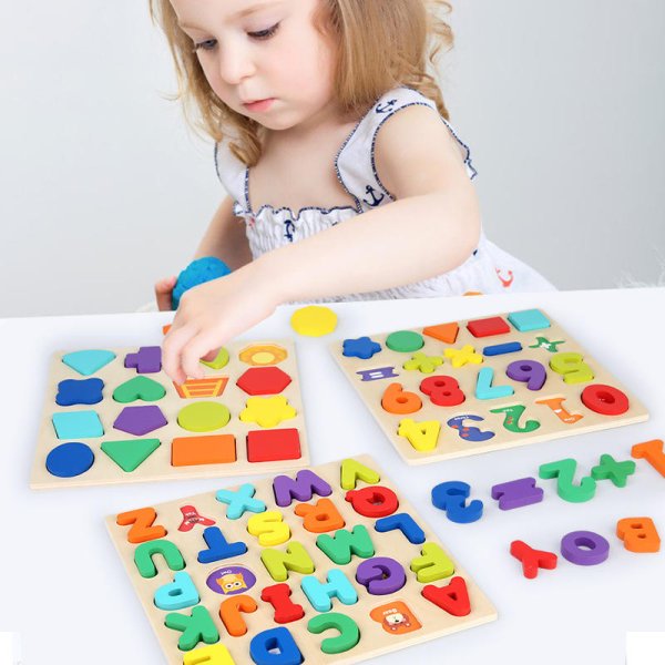 Wooden Puzzle Toys Montessori Educational Toy for Kids